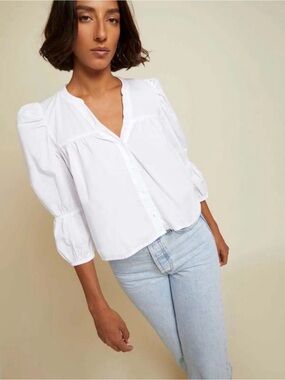 Nation LTD Geneva Button down Cotton Top Women’s size Small
